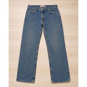 Gap Factory Women’s 16 Long Low Rise Blue Jeans 100% Cotton Y2K Denim